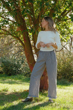 THE POINTELLE BOAT NECK