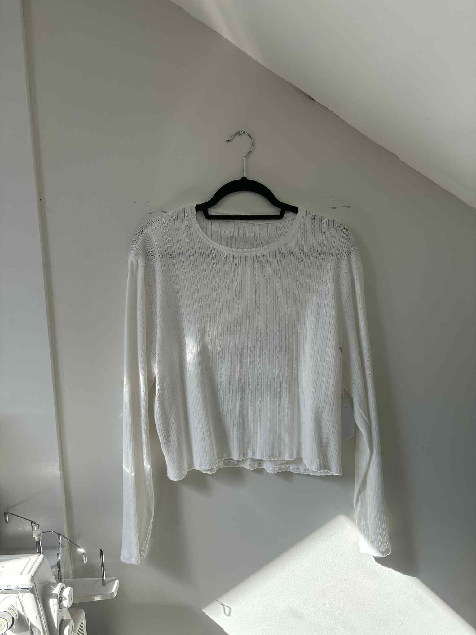 POINTELLE LONG SLEEVE - XXL - WHITE