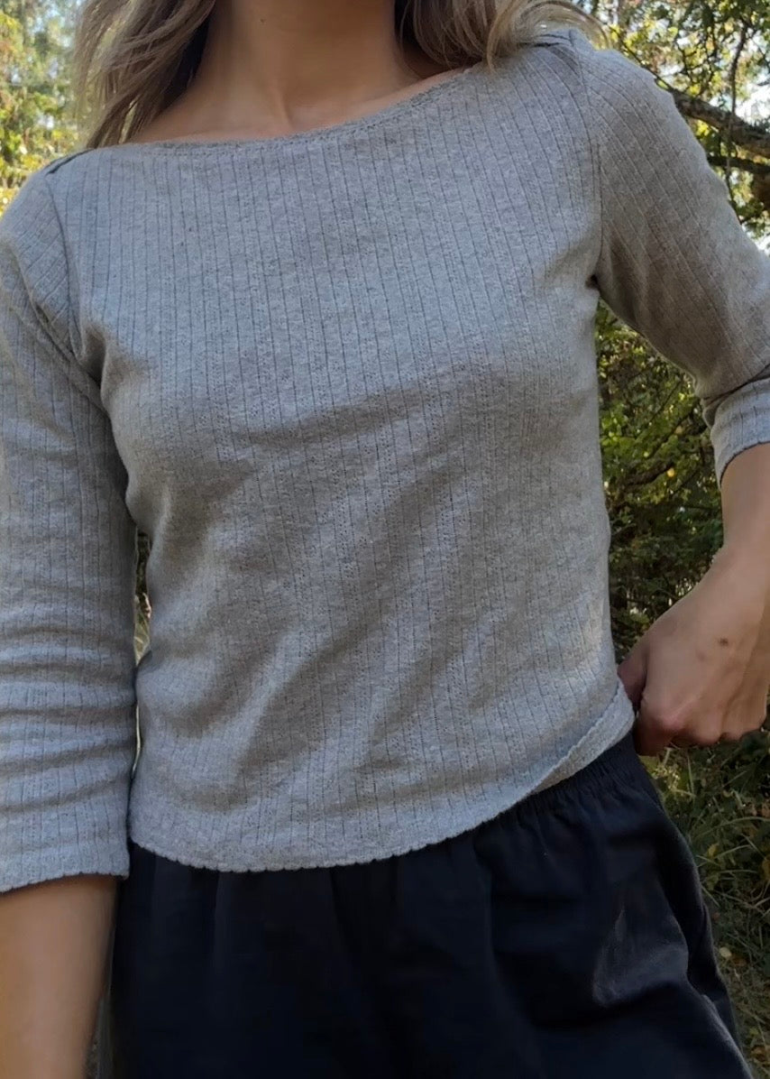 THE POINTELLE BOAT NECK