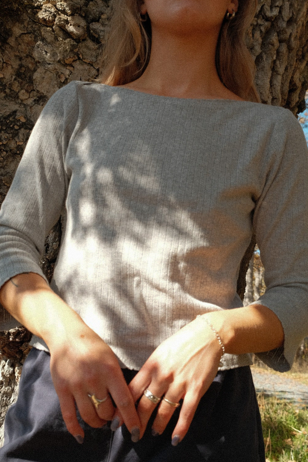 THE POINTELLE BOAT NECK