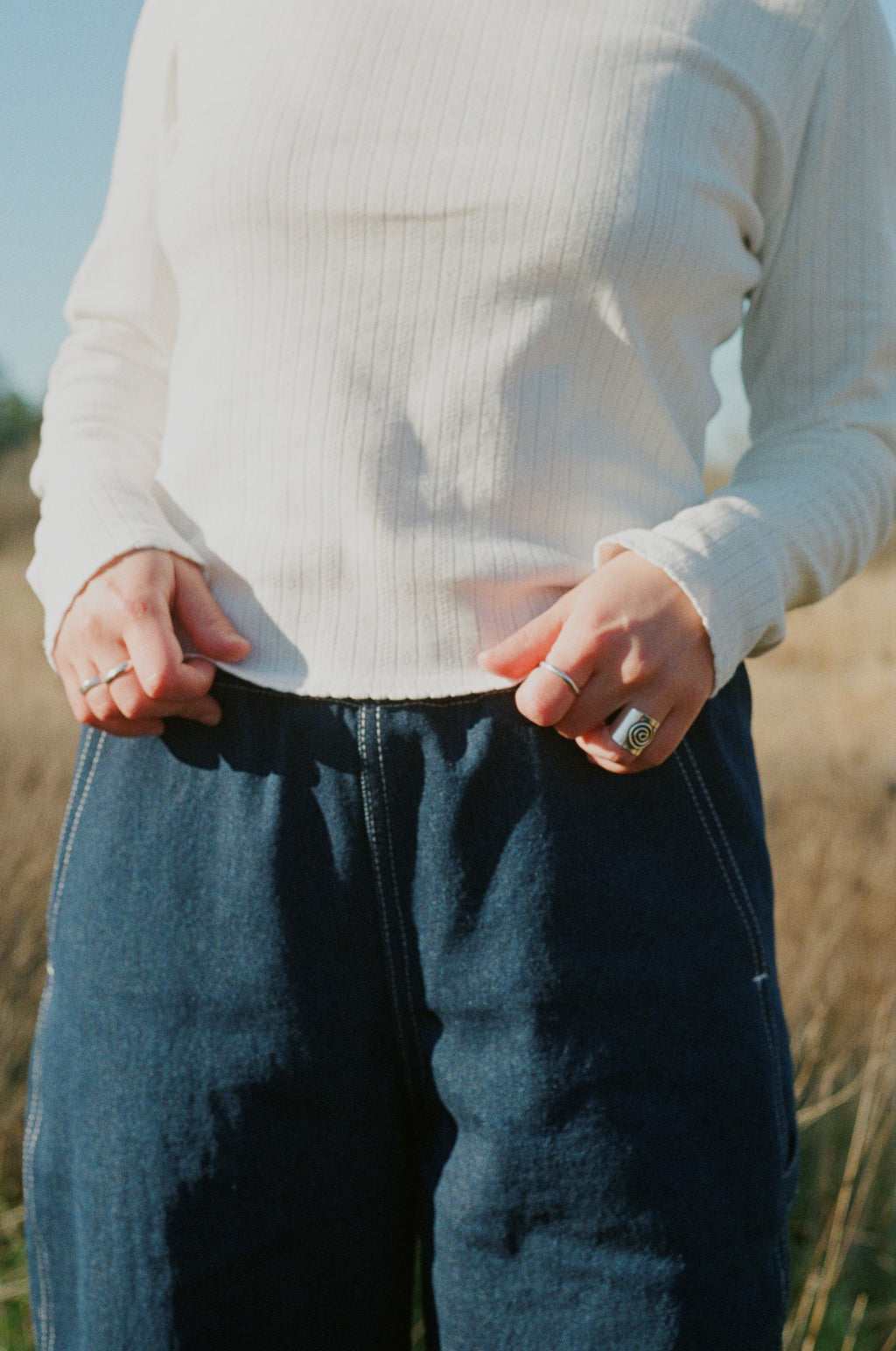 THE BANKS PANTS IN DENIM