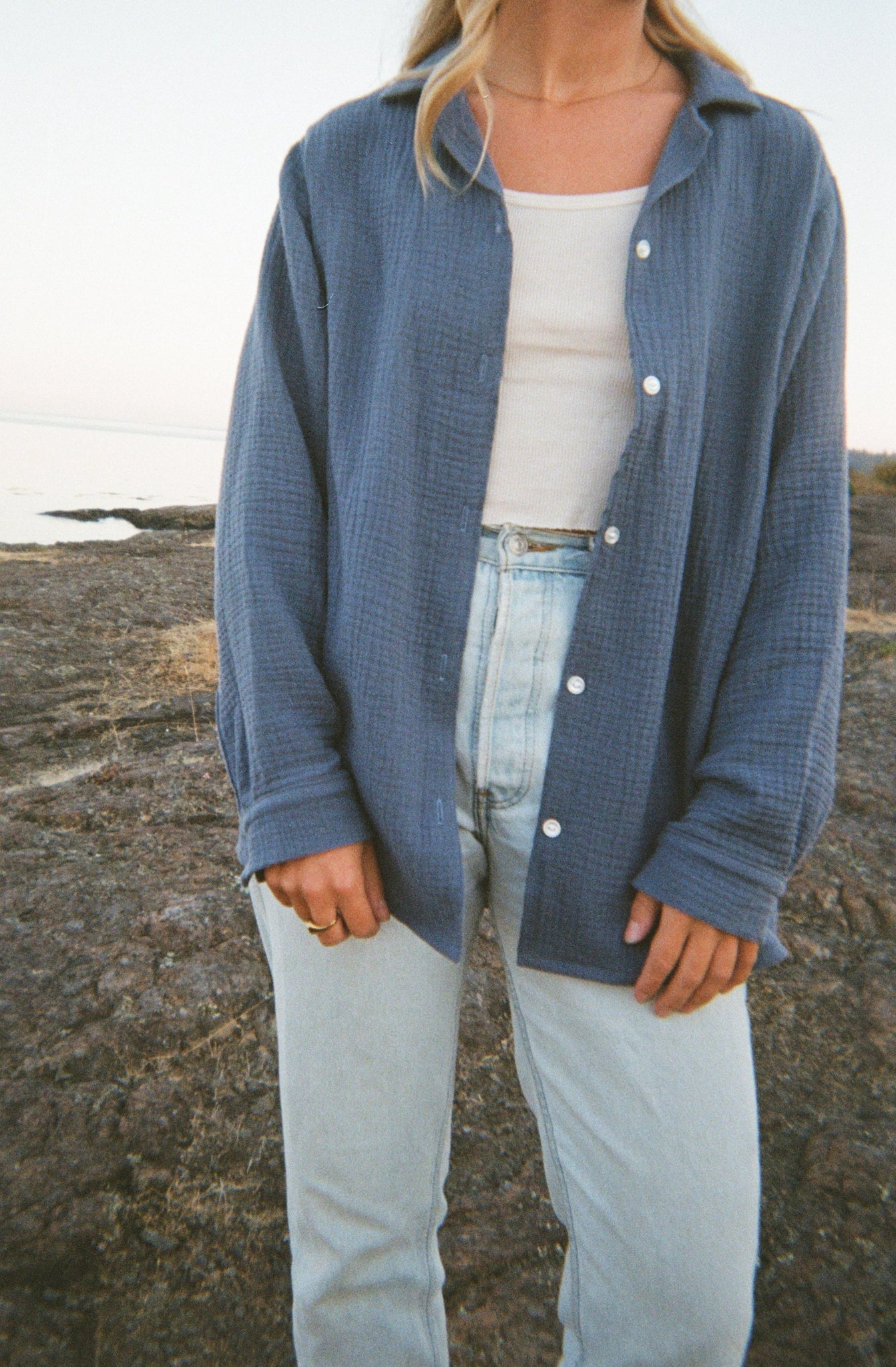 THE PYM LONG SLEEVE IN COTTON GAUZE